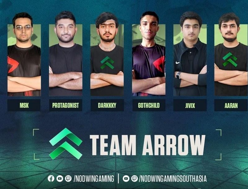 Team Arrow (Image via Nodwin Gaming)