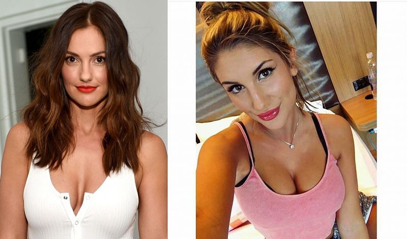 Minka Kelly and August Ames are perhaps the most easily misrecognizable celebrities. (Image via: Stefanie Keenan/Instyle (2015), and Instagram/realaugustames)