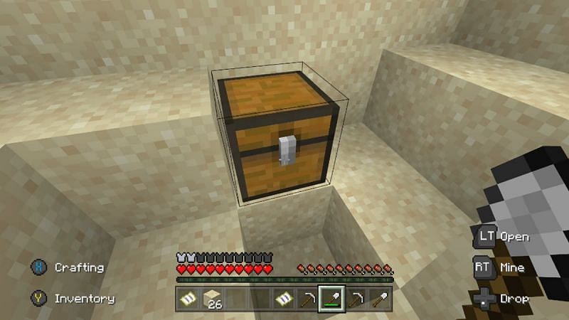 Buried treasure can carry plenty of Minecraft goodies, including a Heart of the Sea (Image via Mojang)