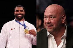 UFC president Dana White congratulates Gable Steveson for winning gold medal at Tokyo Olympics
