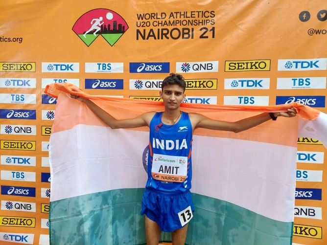 Indian racewalker Amit wins silver at the World Athletics U20 Championships