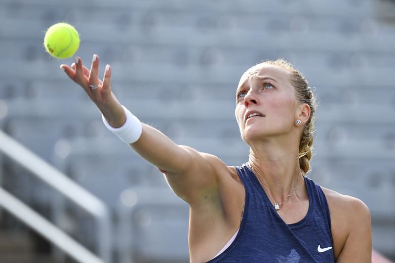 Petra Kvitova has been in top form on serve this week so far.
