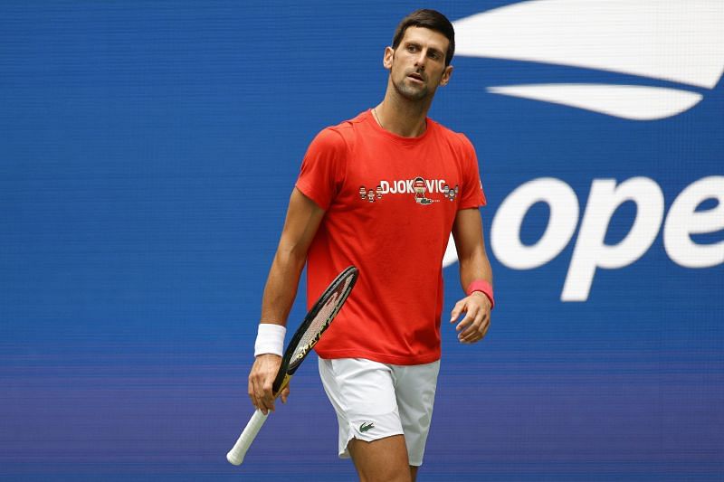 Novak Djokovic preparing for the 2021 US Open