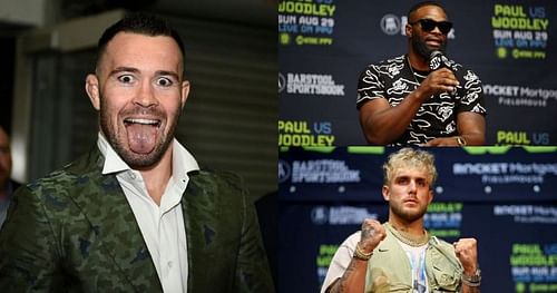 Colby Covington (left), Tyron Woodley (top right ) & Jake Paul (bottom right) [Image Credits- @colbycovmma on Instagram]