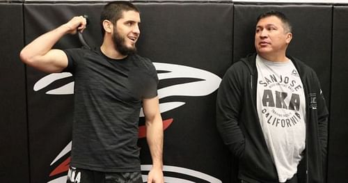 Islam Makhachev (left), Javier Mendez (right) [Image Courtesy: @islam_makhachev on Instagram]