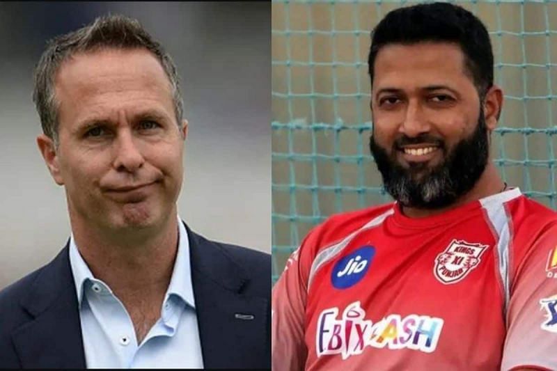 Michael Vaughan and Wasim Jaffer