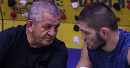 Abdulmanap and Khabib Nurmagomedov via Khabib's instagram.