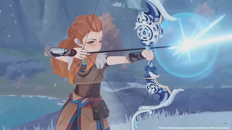 Aloy in the 2.1 livestream (Image via miHoYo)