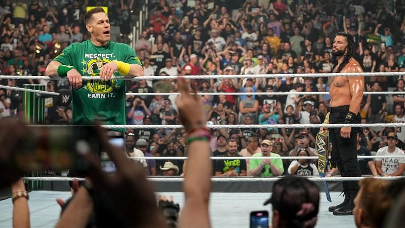 John Cena making his WWE return at the Money in the Bank pay-per-view in 2021