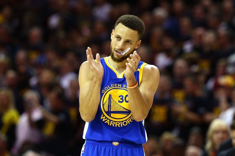 Stephen Curry of the Golden State Warriors in Game 3 of the 2017 NBA Finals