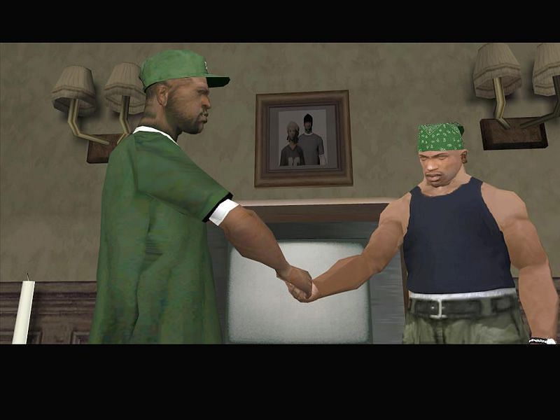 CJ and Sweet weren&#039;t on the best terms at the start of GTA San Andreas (Image via Rockstar Games)