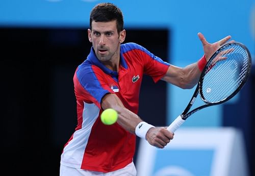 Novak Djokovic at the Tokyo Olympics