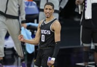 Tyrese Haliburton #0 of the Sacramento Kings.