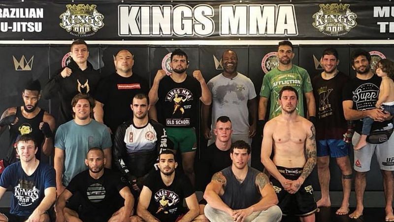 Kelvin Gastelum with his Kings MMA teammates [Photo via @kgastelum on Instagram]