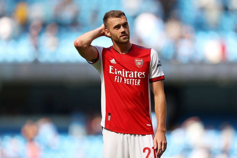 Calum Chambers endured a difficult day in the park against Manchester City