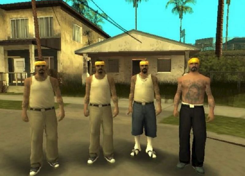 The Vagos are extremely dangerous in GTA San Andreas (Image via Rockstar Games)
