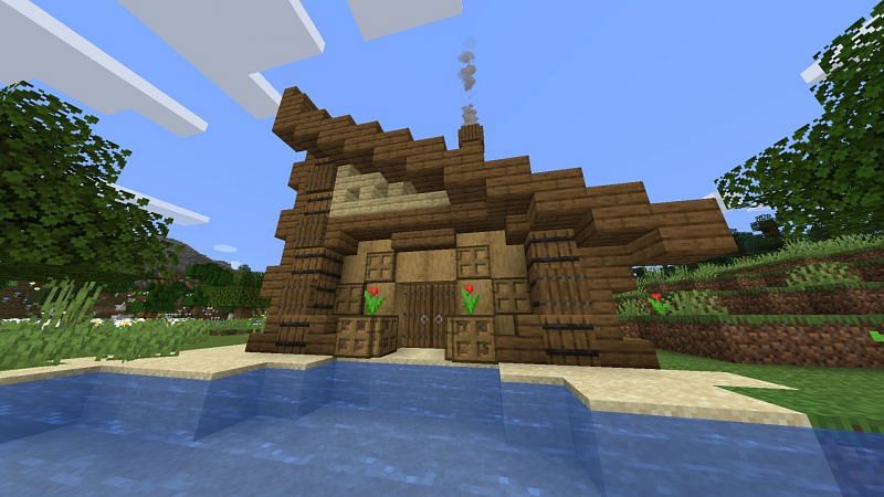 A stylish yet quaint base (Image via Minecraft)