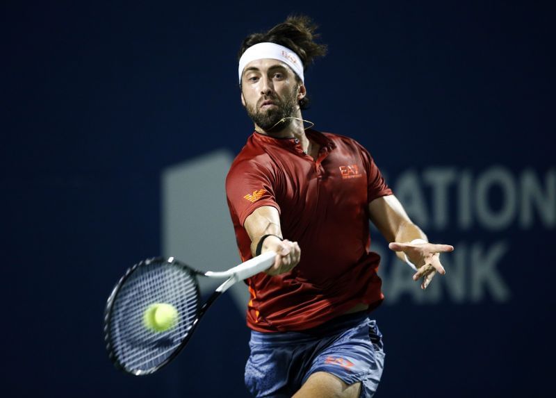 Nikoloz Basilashvili at the Toronto Masters