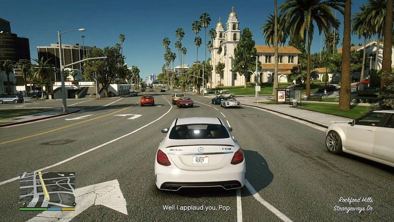The series also comprises an impressive collection of cars (Image via Rockstar Games)