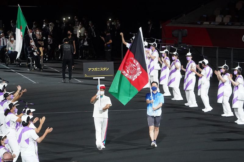 पैरालंपिक 2020 ओपनिंग सेरेमनी में अफगानिस्तान का झण्डा नजर आया