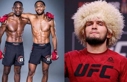 Antonio McKee (left); AJ McKee (center); Khabib Nurmagomedov (right)