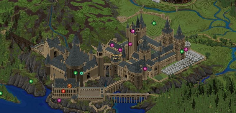 PotterWorldMC allows players to explore the fictional Harry Potter universe
