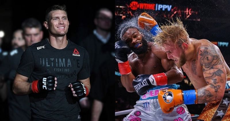 Stephen Thompson (left), Tyron Woodley &amp; Jake Paul (right) [Images Courtesy: @wonderboymma @jakepaul on Instagram]