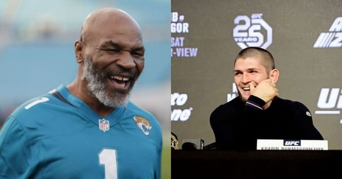 "He could kill you in three seconds!" - Mike Tyson reacts to Khabib Nurmagomedov wrestling a bear when he was a kid
