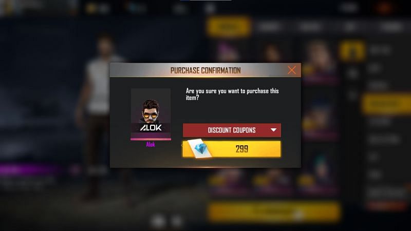 Players need to confirm the purchase (Image via Free Fire)