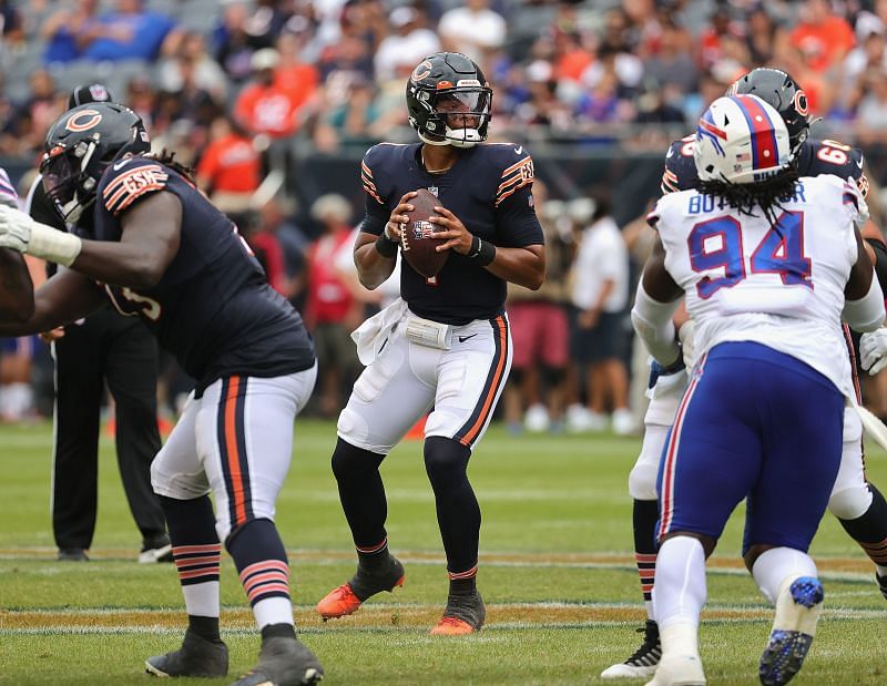 Chicago Bears vs Buffalo Bills - &lt;a href=&#039;https://www.sportskeeda.com/nfl/justin-fields&#039; target=&#039;_blank&#039; rel=&#039;noopener noreferrer&#039;&gt;Justin Fields&lt;/a&gt;