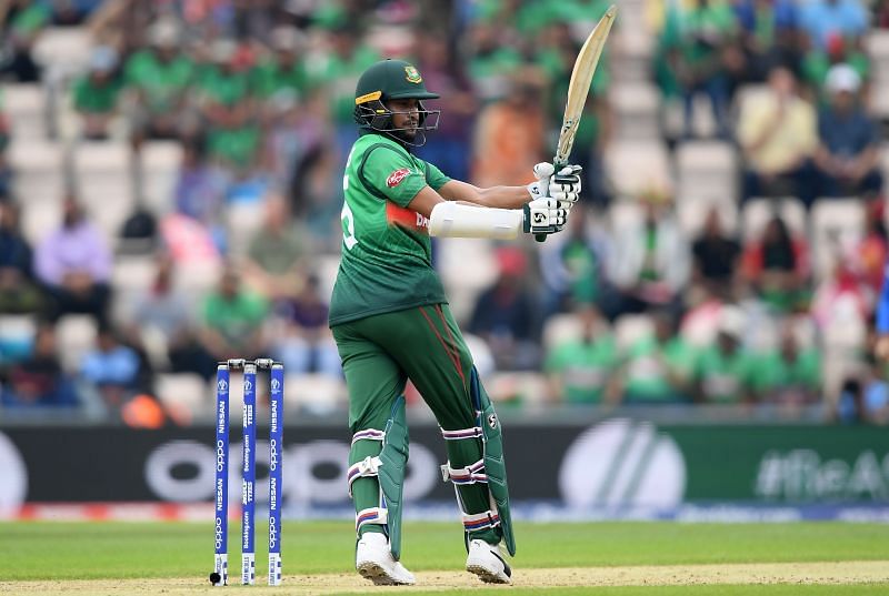 Shakib Al Hasan was the top run-scorer for Bangladesh in the first T20I