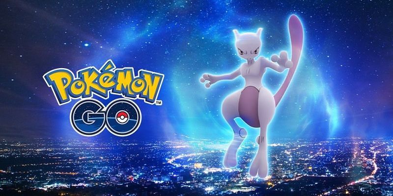 Mewtwo is a Psychic-type Pokemon located in Cerulean Cave (Image via Niantic)