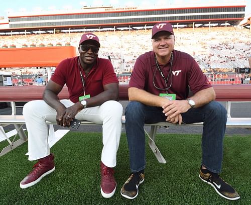 Former Virgina Tech football star Steven Johnson (right) - photo credit - WJHL