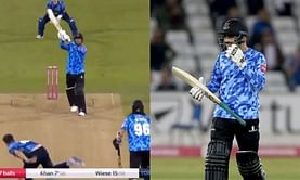 Watch - Rashid Khan produces an extravagant helicopter shot against Yorkshire in Vitality T20 Blast
