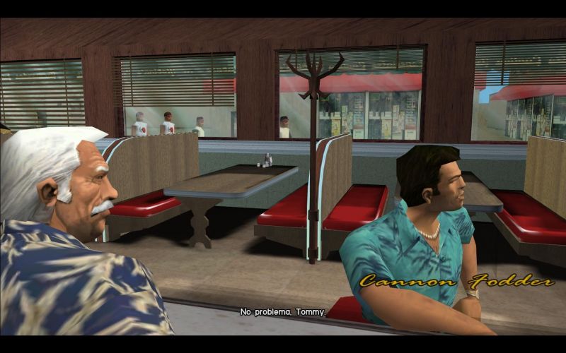 Tommy meets people in Vice City he would have no business meeting in Liberty City (Image via Rockstar Games)