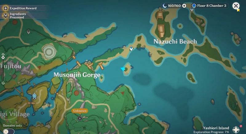 Location of the first simple tomb on the map (Image via HDRsaputra, Youtube)