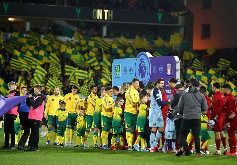 Norwich and Liverpool last met in the 2019-20 season