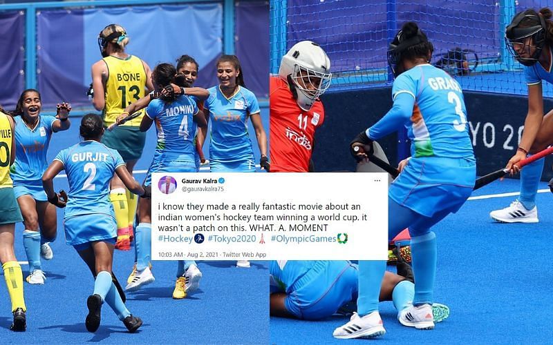 Indian women&#039;s hockey wins over the mighty Australians [Image Credits: Team India/Twitter, Reuters]