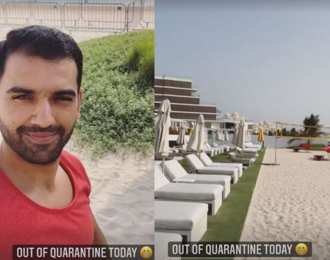 Watch: CSK player Deepak Chahar out of quarantine; set to begin training in Dubai