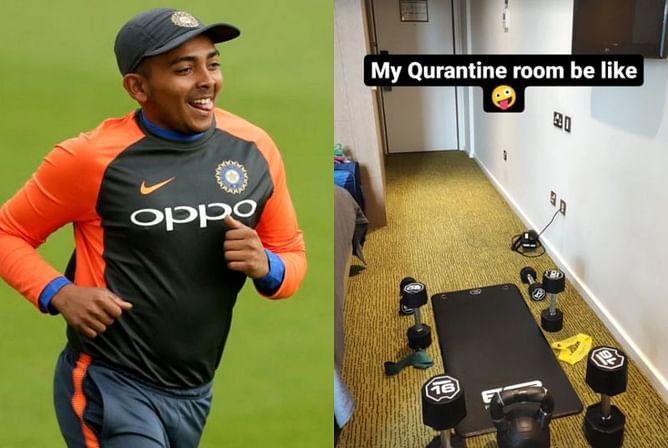 IND vs ENG 2021: Prithvi Shaw keeps himself busy with workouts during quarantine