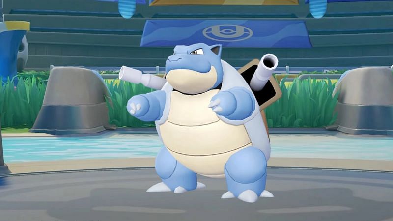 Blastoise is the fourth Water-type Pokemon introduced in Pokemon Unite (Image via TiMi Studios)