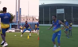 IPL 2021: [Watch] Deepak Chahar and Karn Sharma engage in a funny game in CSK training