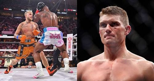 Jake Paul (left), Tyron Woodley (center) & Stephen Thompson (right)