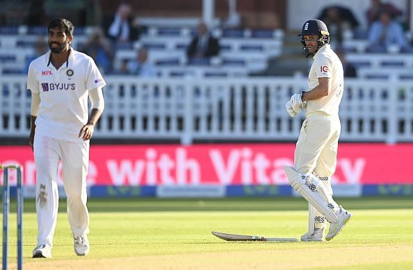 Jimmy Anderson simmered as Jasprit Bumrah steamed in on Day 3 of the first Test at Lord&#039;s
