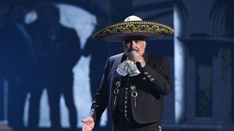 Mexican icon, singer, actor and film producer, Vicente Fernandez (image via Getty Images)