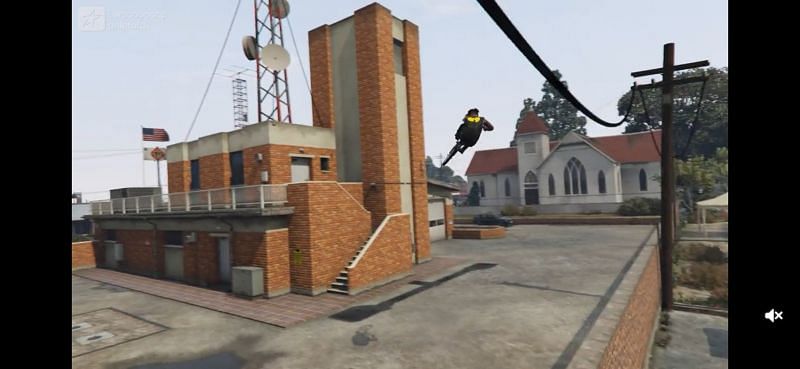 A BMX stunt in GTA Online (Image via Swoopscooter, Reddit; and Rockstar Games)