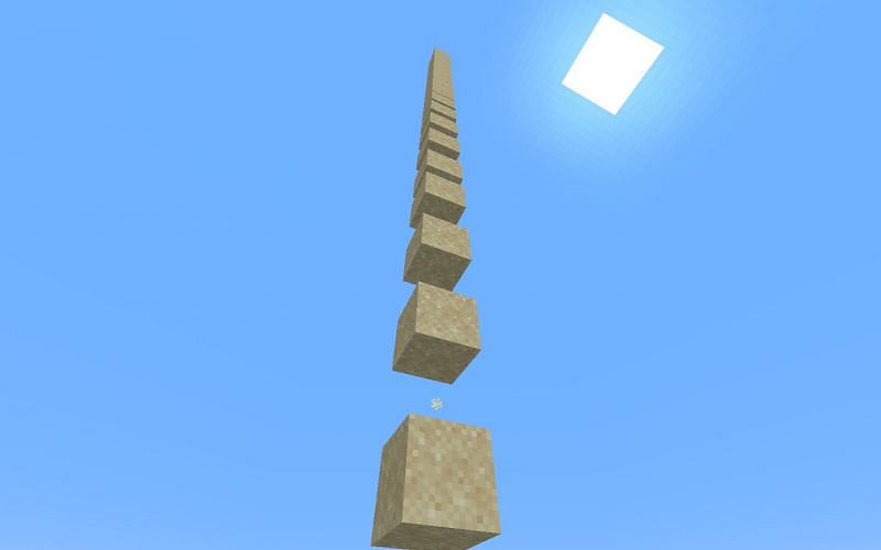 List of gravity-affected blocks in Minecraft