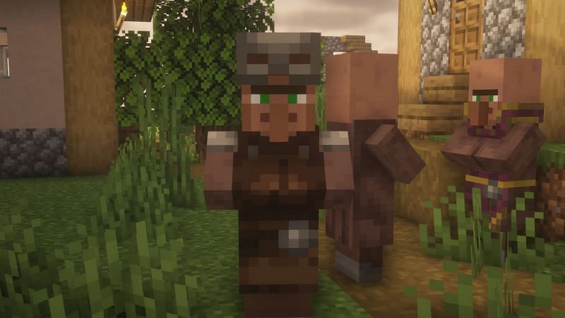 An armorer (Image via Minecraft)