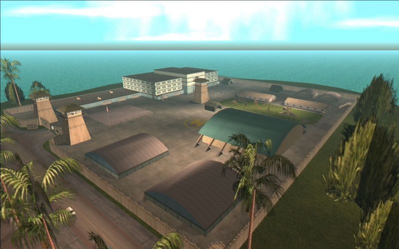This air base didn&#039;t seem to be in the beta version of GTA Vice City (Image via GTA Wiki)