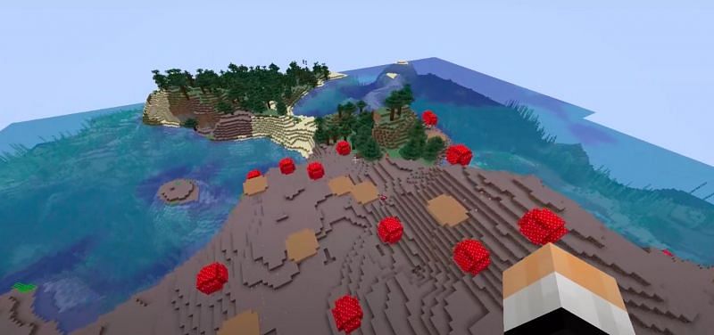 Taiga island (Image via Minecraft)
